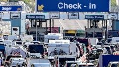 Dover queues begin in first holiday getaway since new EU border checks