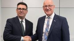 Burnham tells Swinney independence is ‘off limits’ at Glasgow Commonwealth Games meeting