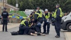 Two police officers injured during second night of anti-immigration disorder in Norfolk